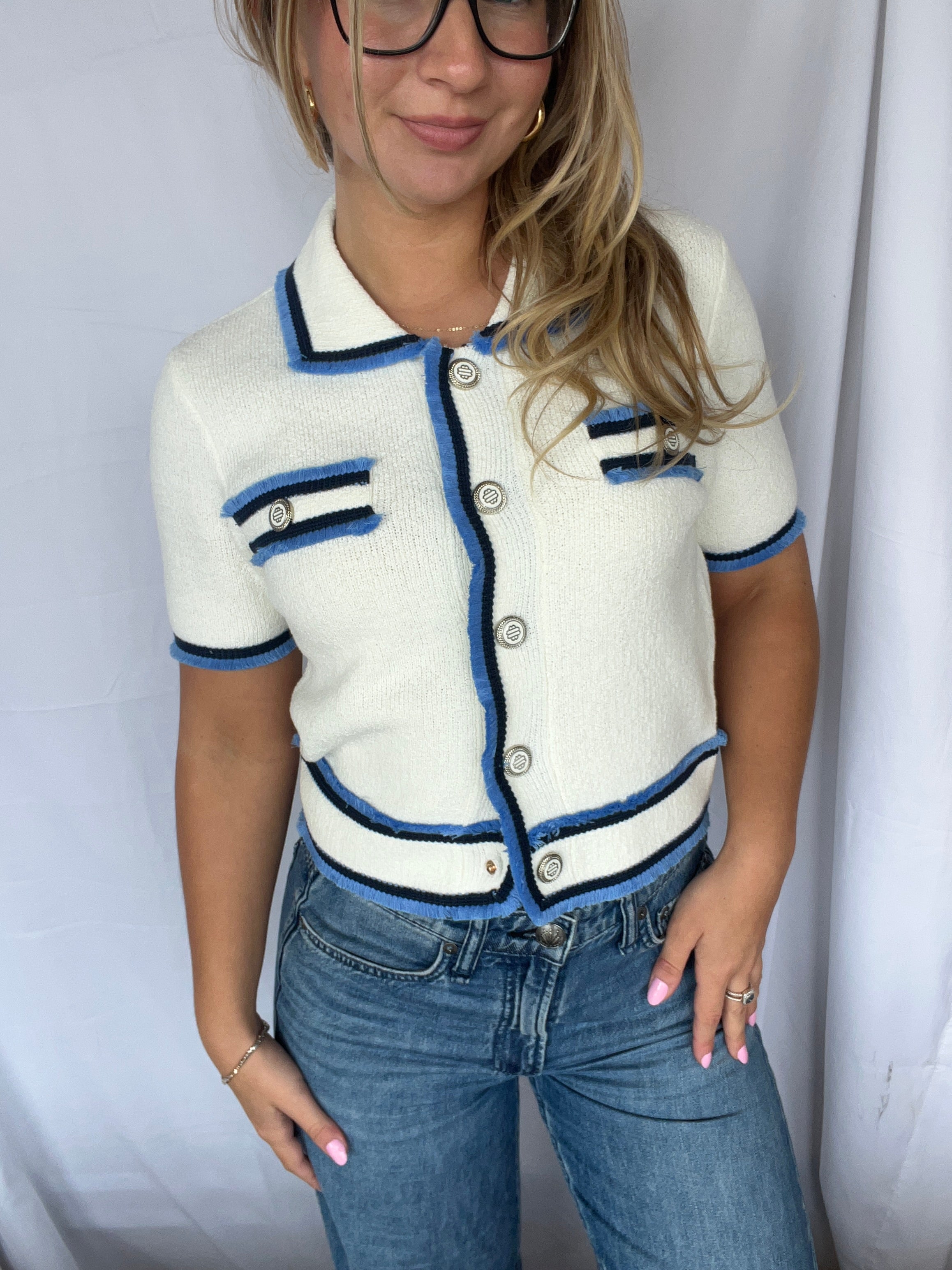 Short Sleeve Cropped Jacket