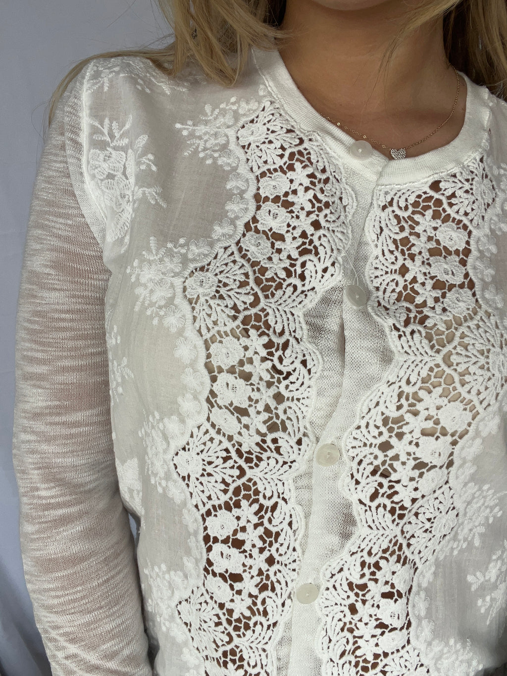 Layla Lace Insert Cardigan