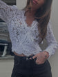 Kairi Lace Wrap Blouse