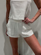 Gauze and Crochet Short