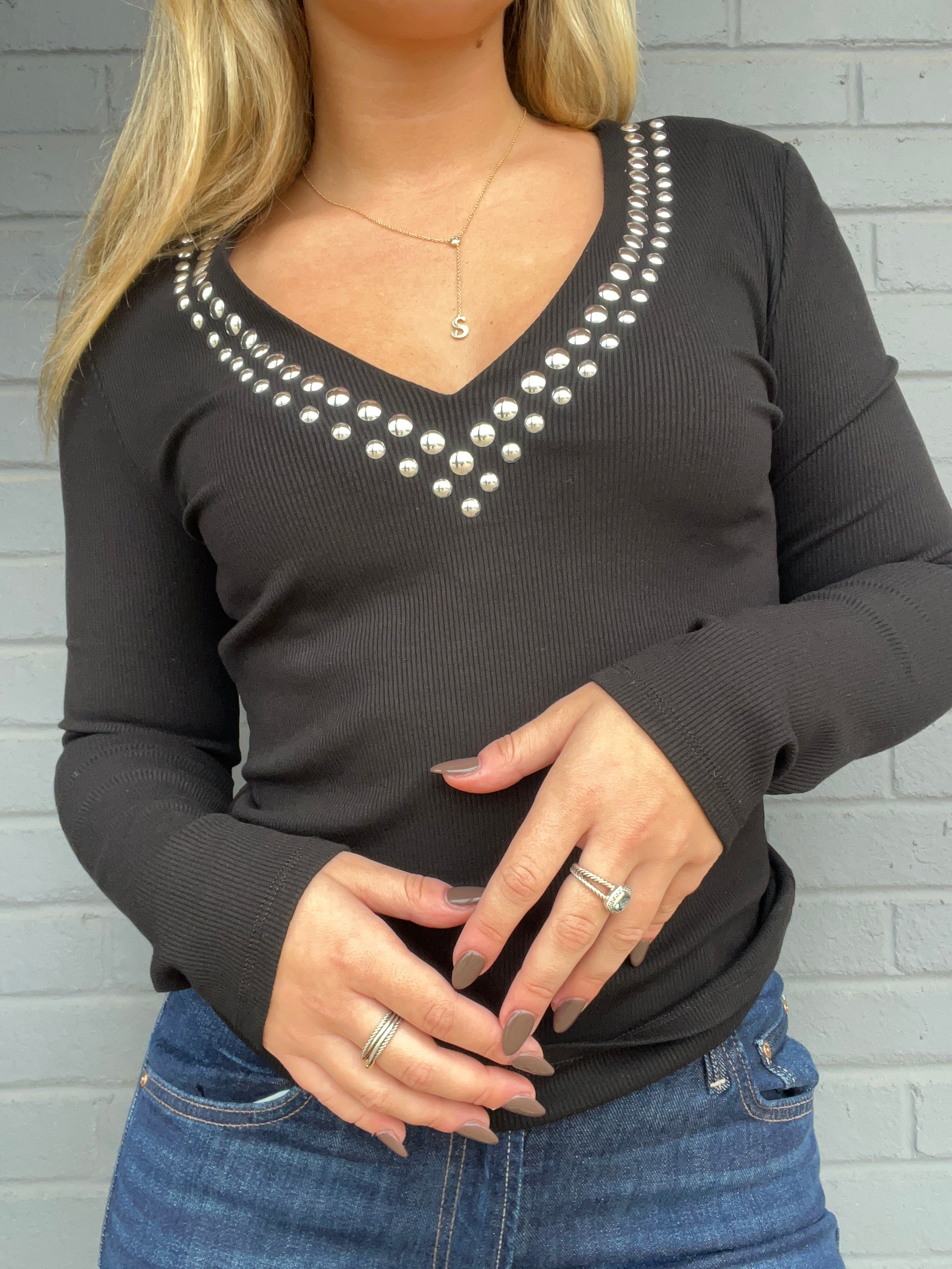 Nolan Studded Top