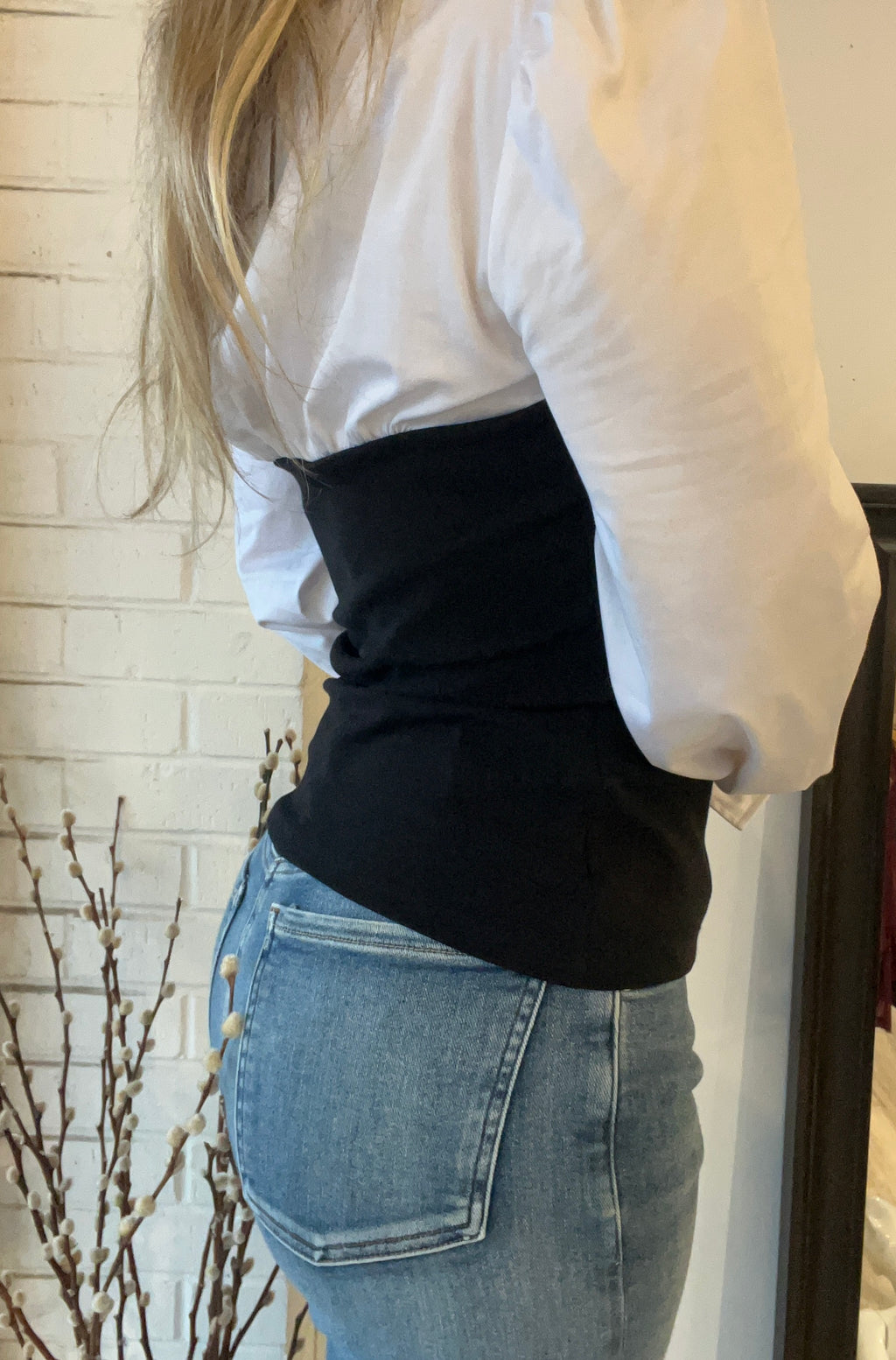 Franny Poplin Combo Top