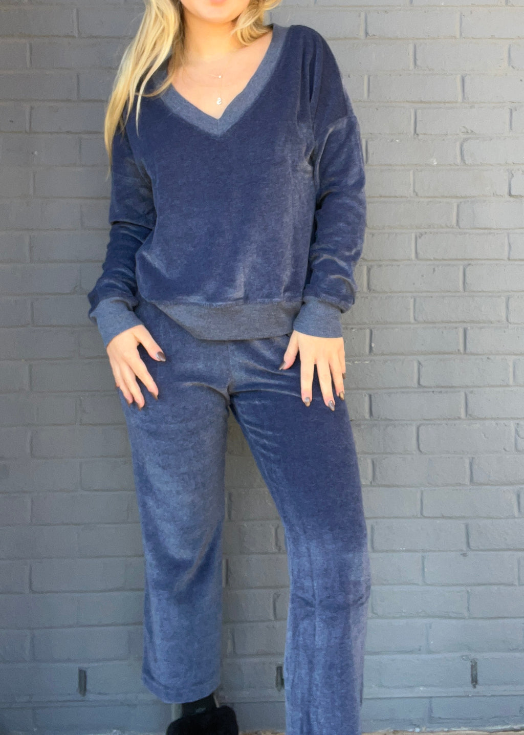 Ariana Velour Ankle Pant