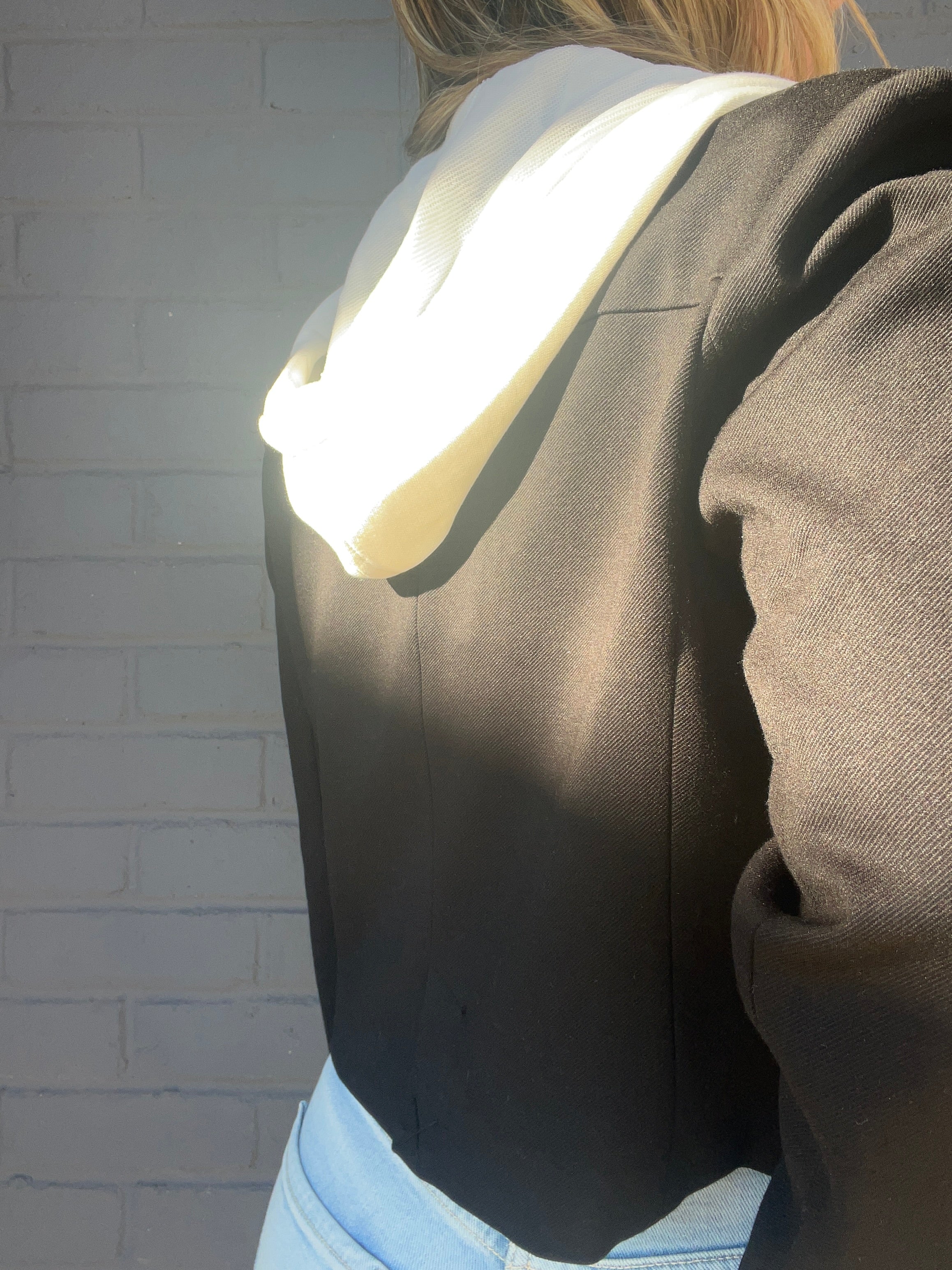 Cropped Fitted Dickey Jacket