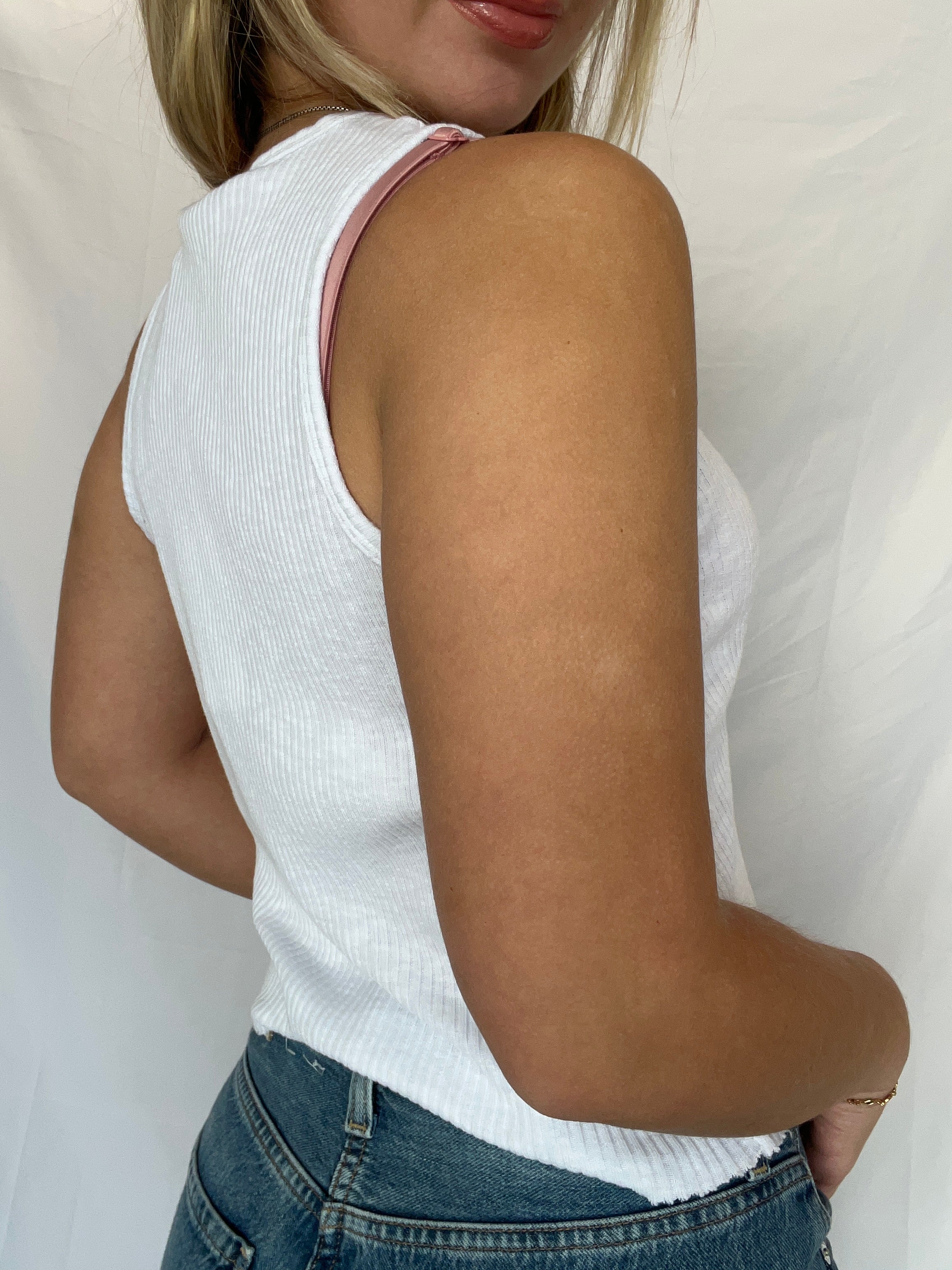 Cropped Rib Tank
