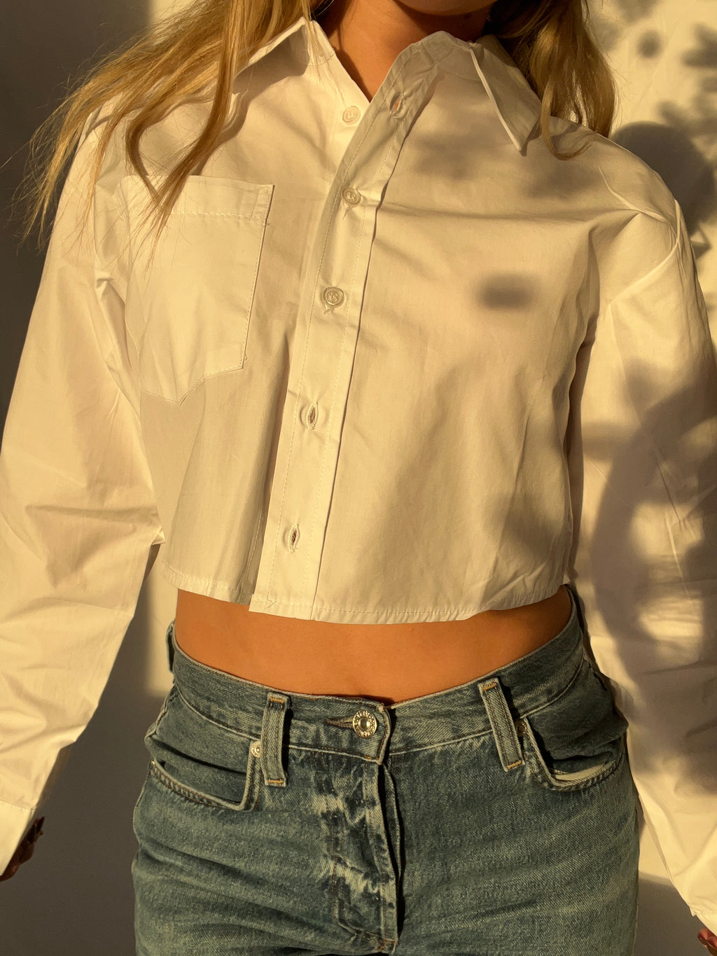 Fergul Gomlek Cropped Button Down