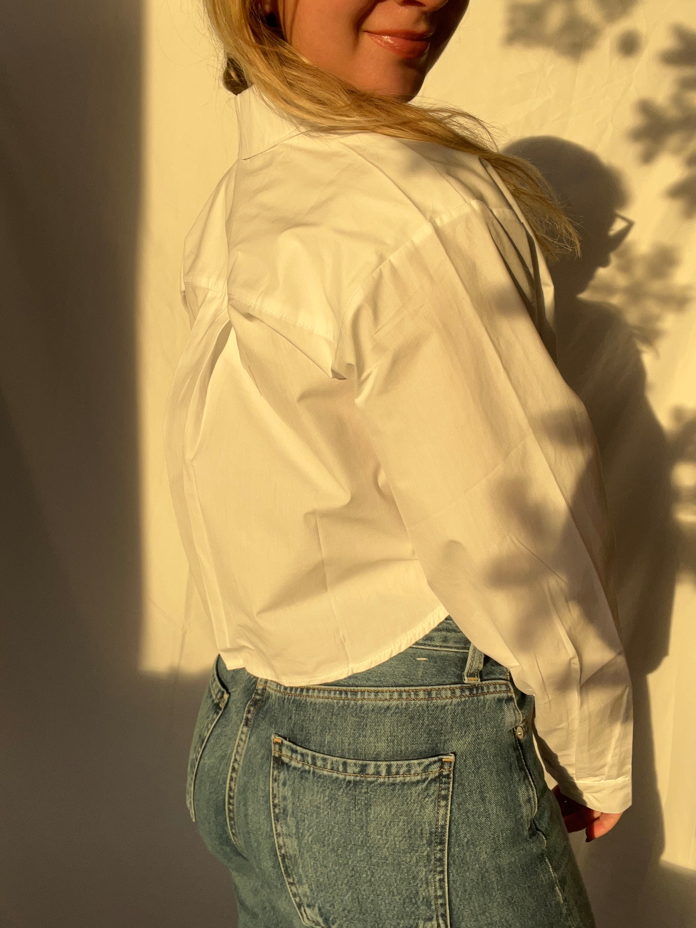 Fergul Gomlek Cropped Button Down