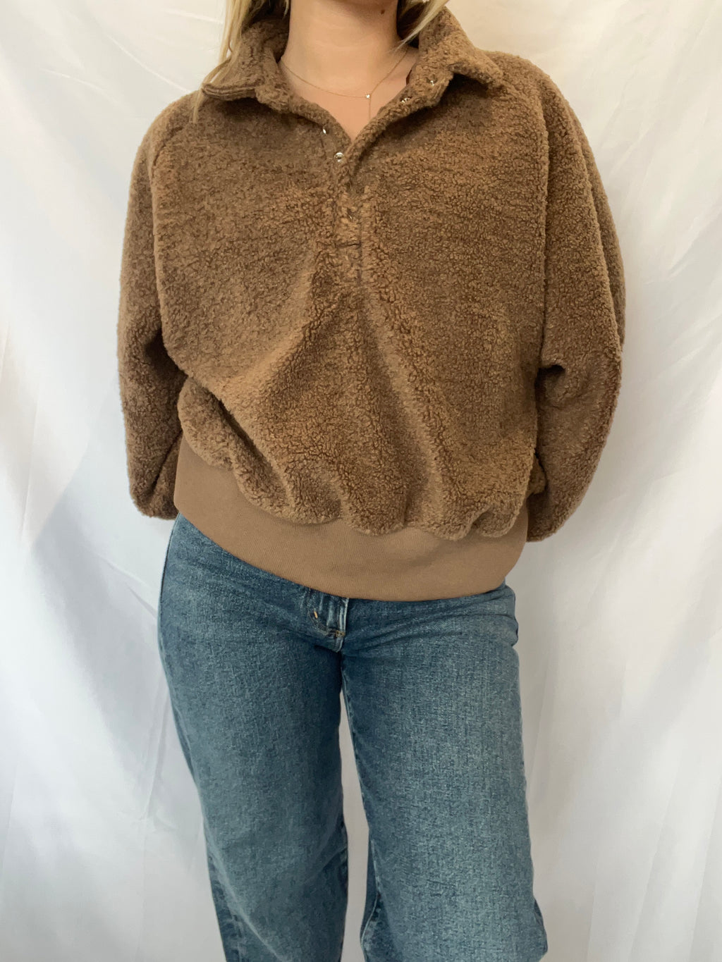 Quarter Button Sweater