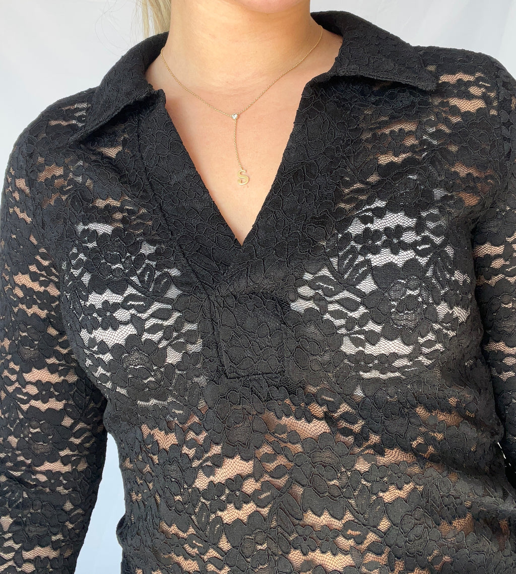 Lace Long Sleeve Top