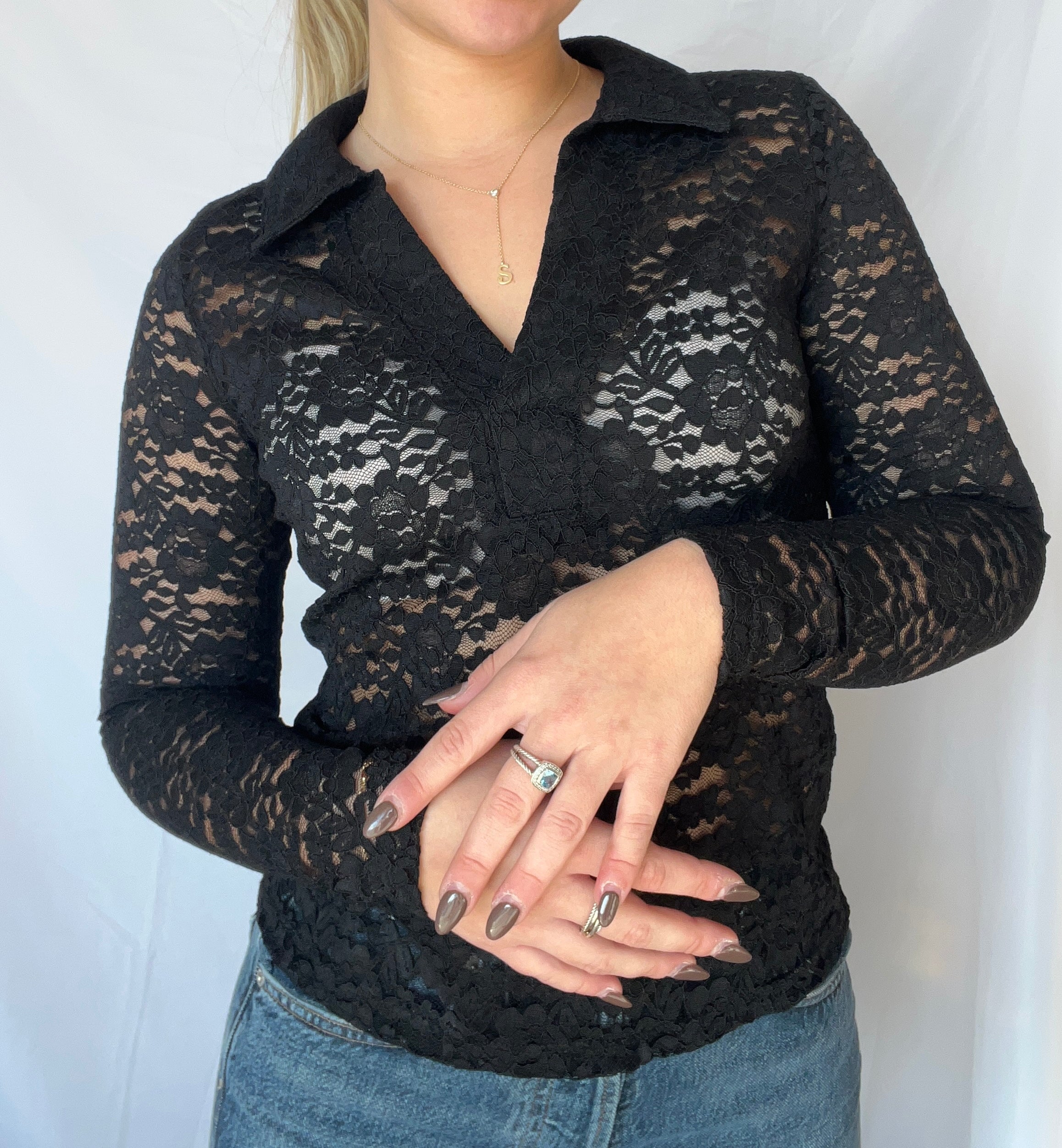 Lace Long Sleeve Top