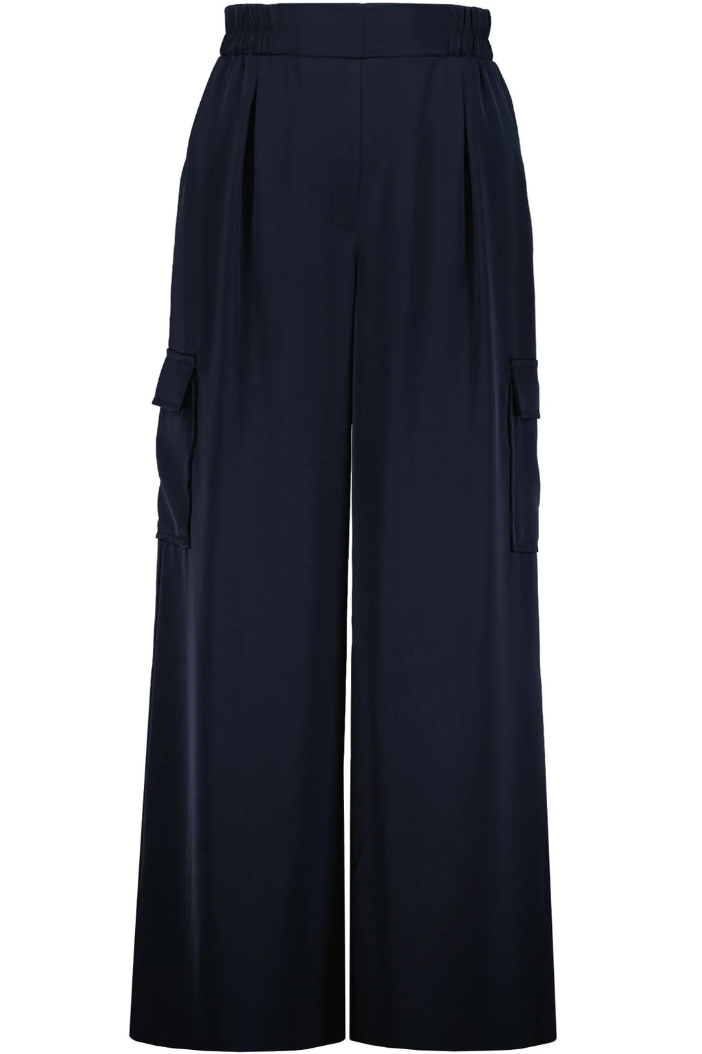 Pull-On Satin Cargo Pant