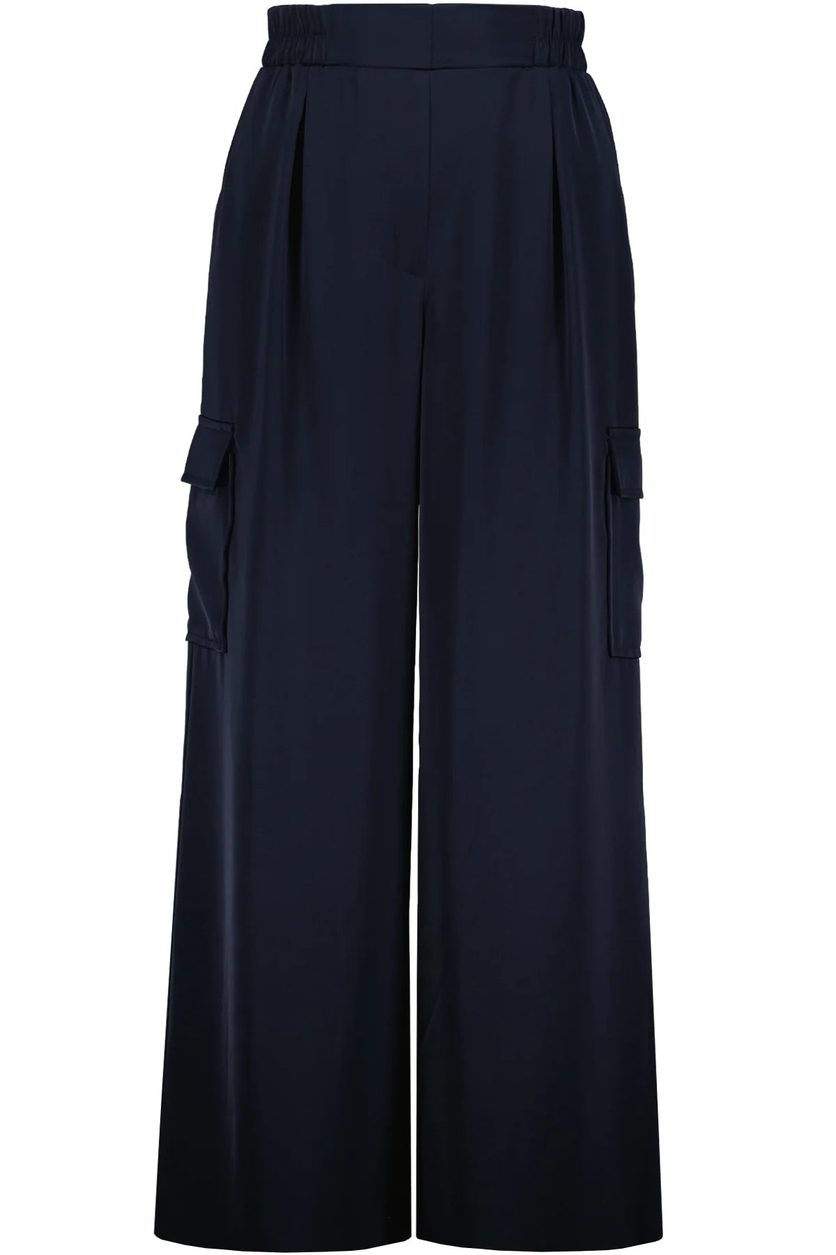 Pull-On Satin Cargo Pant