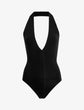 Ballet Deep Plunge Halter Bodysuit