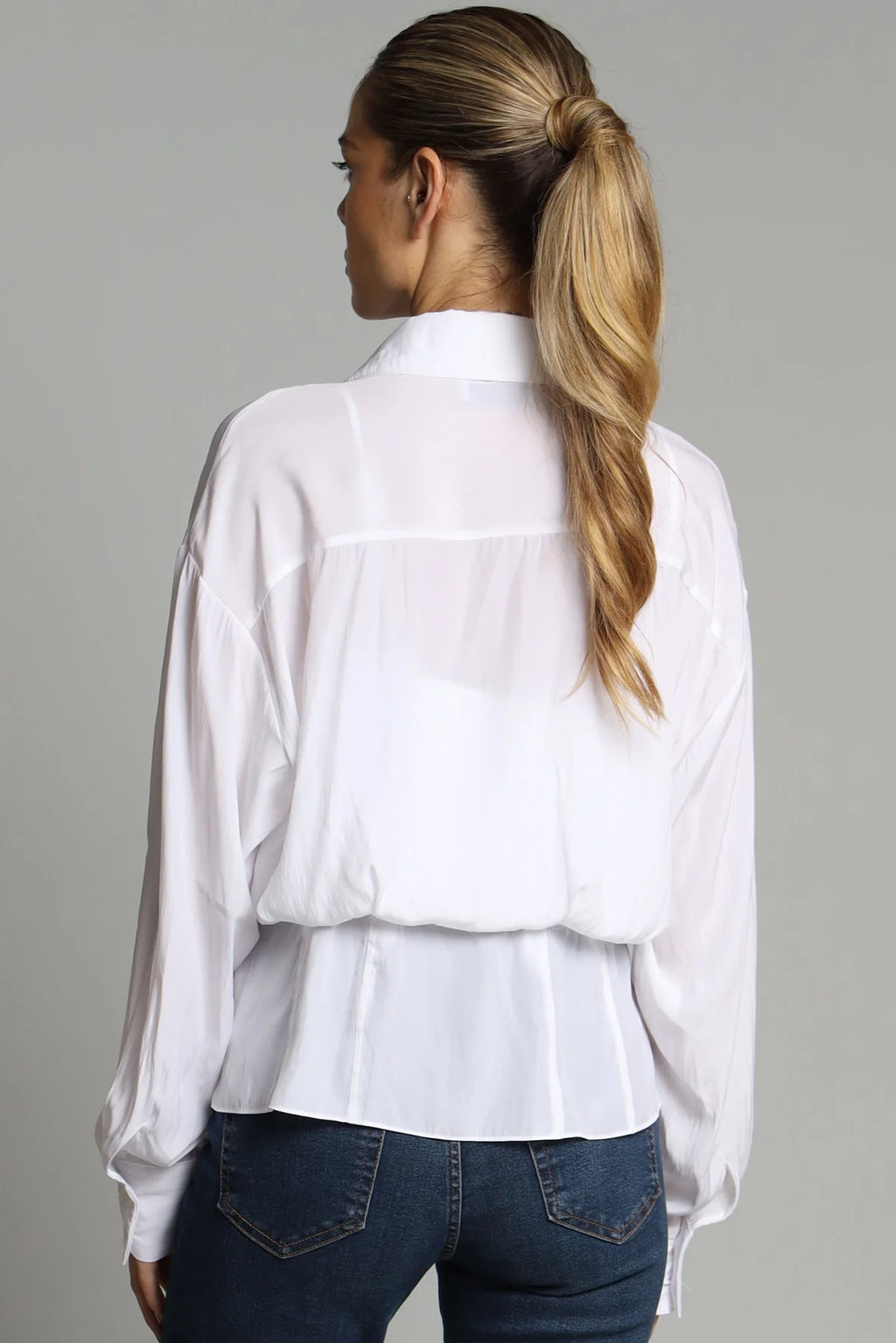 D Satin Corset Shirt