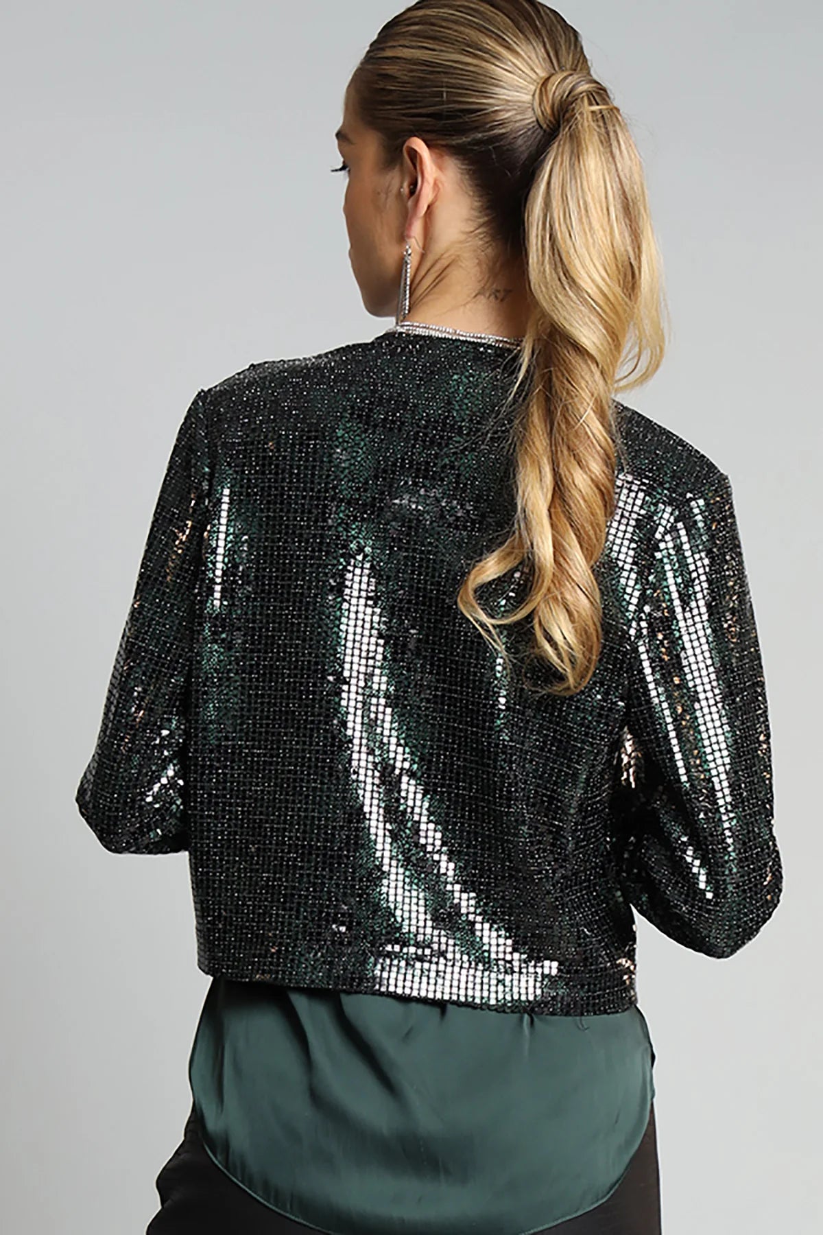 Sequin Applique Shrug