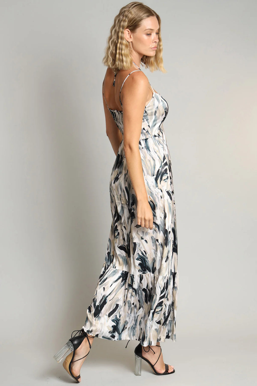 Brush Strokes Maxi Dress