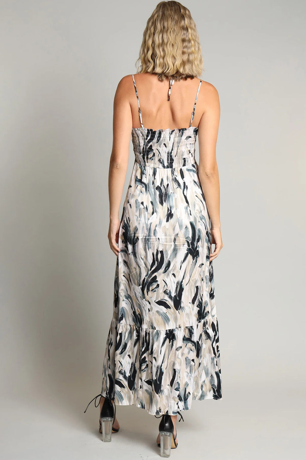 Brush Strokes Maxi Dress