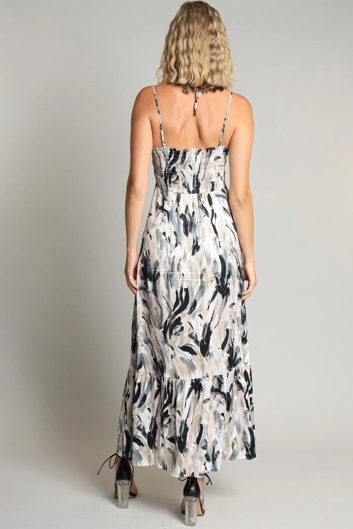 Brush Strokes Maxi Dress