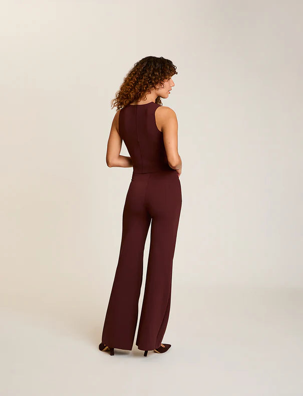 Neoprene Wide Leg Pant