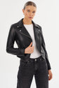 Pascale Fitted Faux Leather Jacket