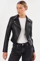 Pascale Fitted Faux Leather Jacket