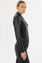 Pascale Fitted Faux Leather Jacket