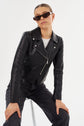 Pascale Fitted Faux Leather Jacket