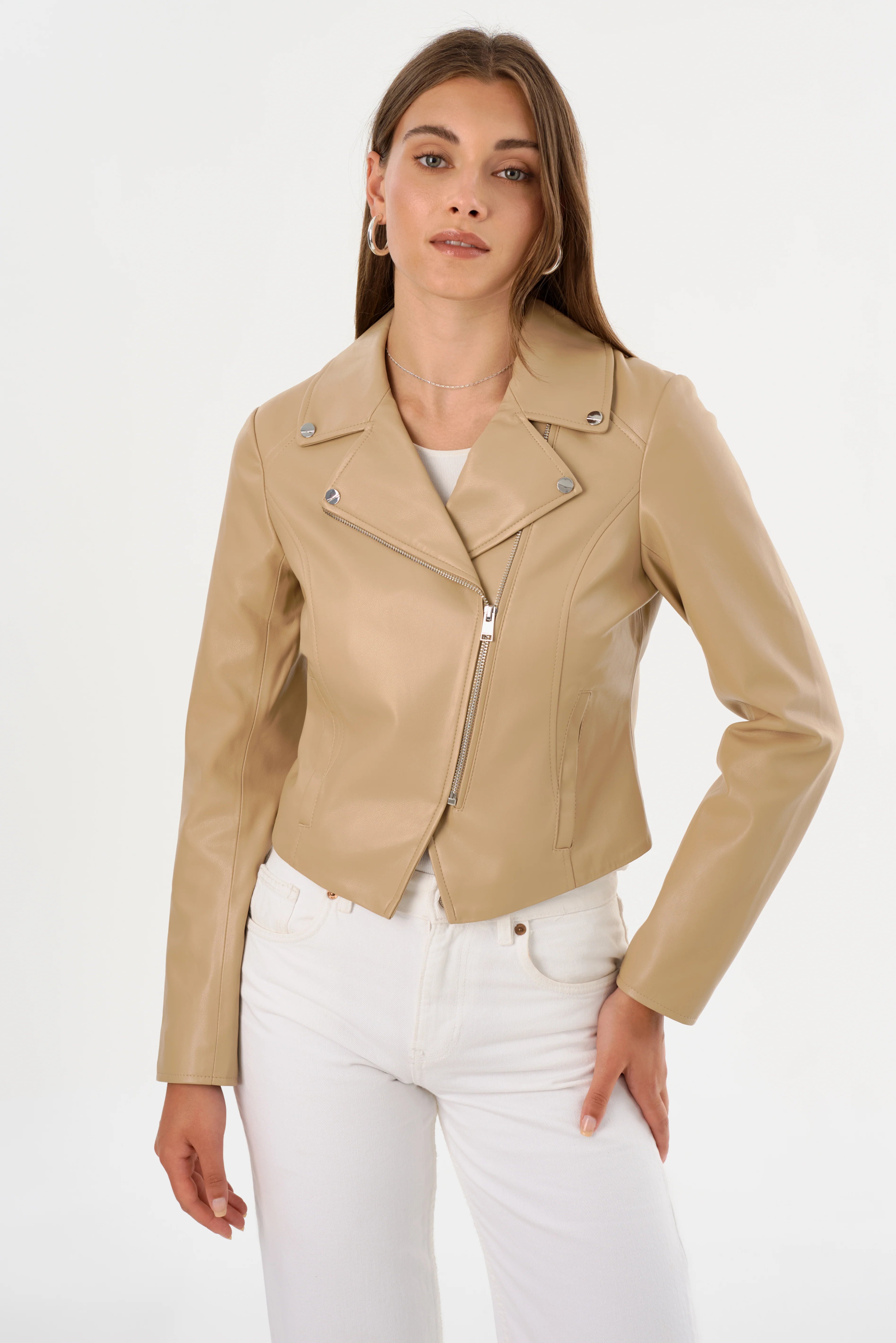 Pascale Faux Leather Jacket