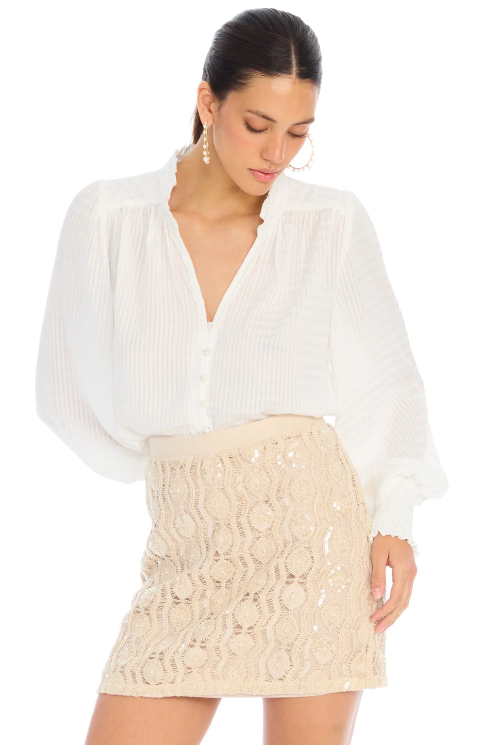 Beaded Dawn Mini Skirt