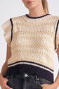 Flora Ruffle Sleeve Sweater Vest