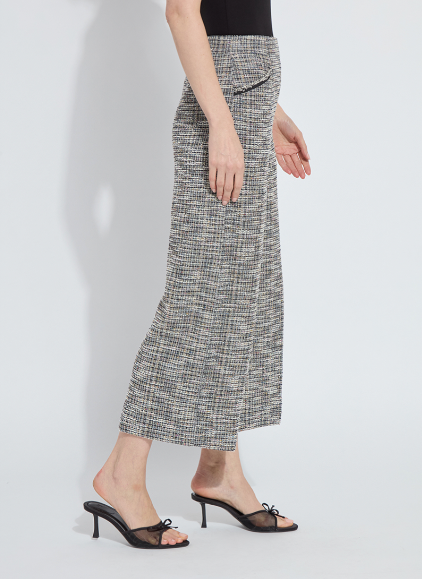 Charlotte Ankle Tweed Palazzo pant