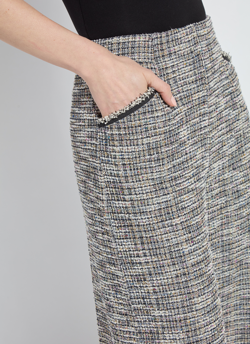 Charlotte Ankle Tweed Palazzo pant