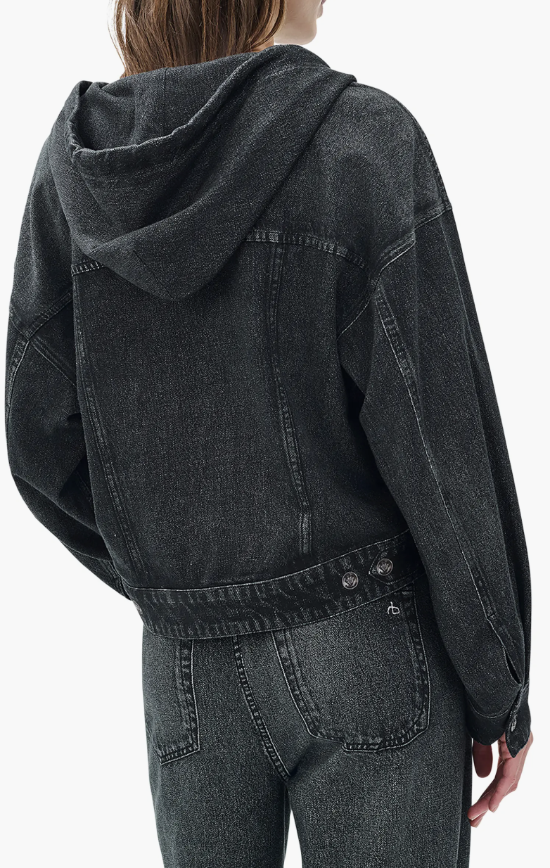 Miramar Terry Hooded Trucker Jacket