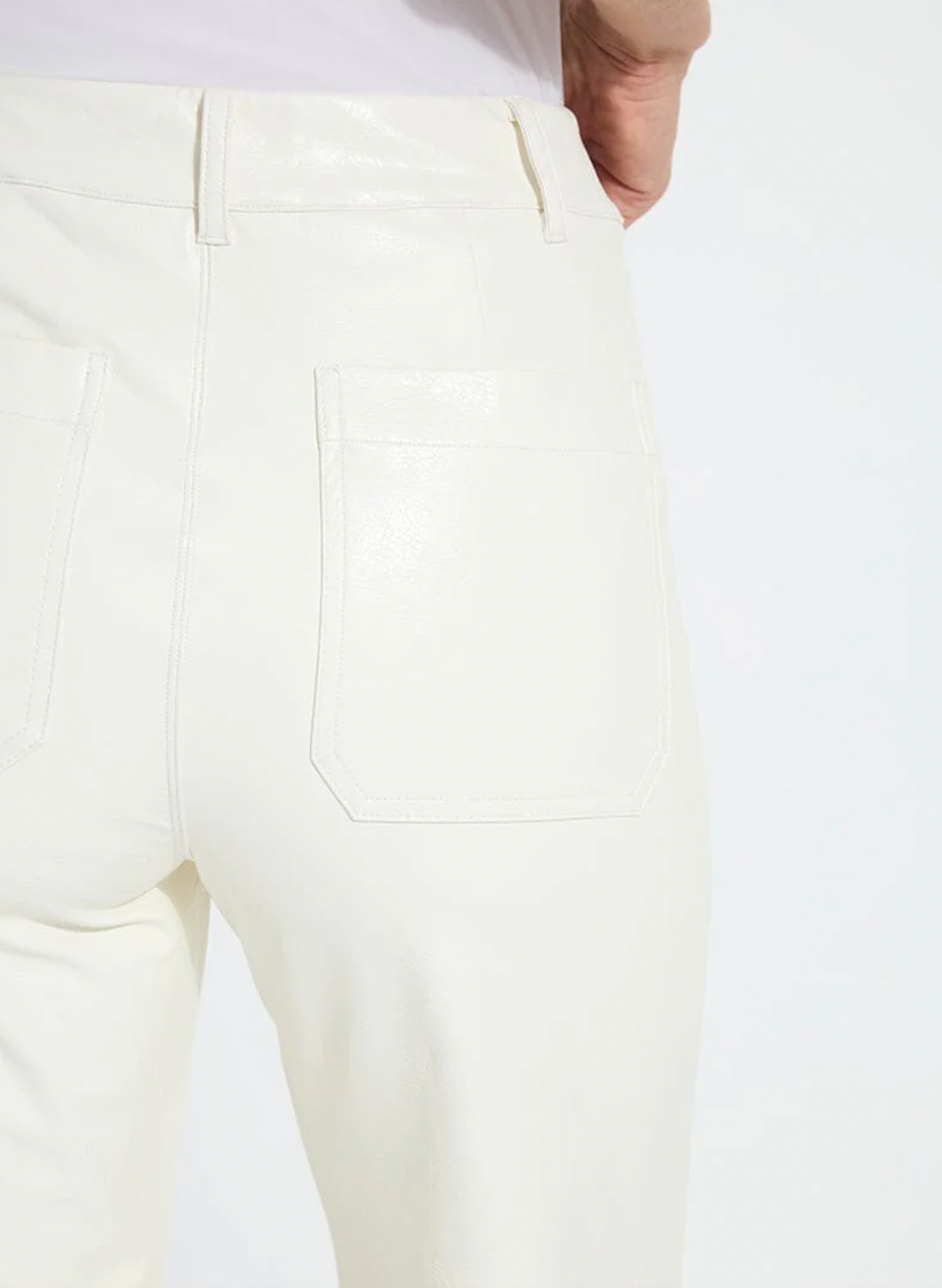 Vegan Leather Wide Leg