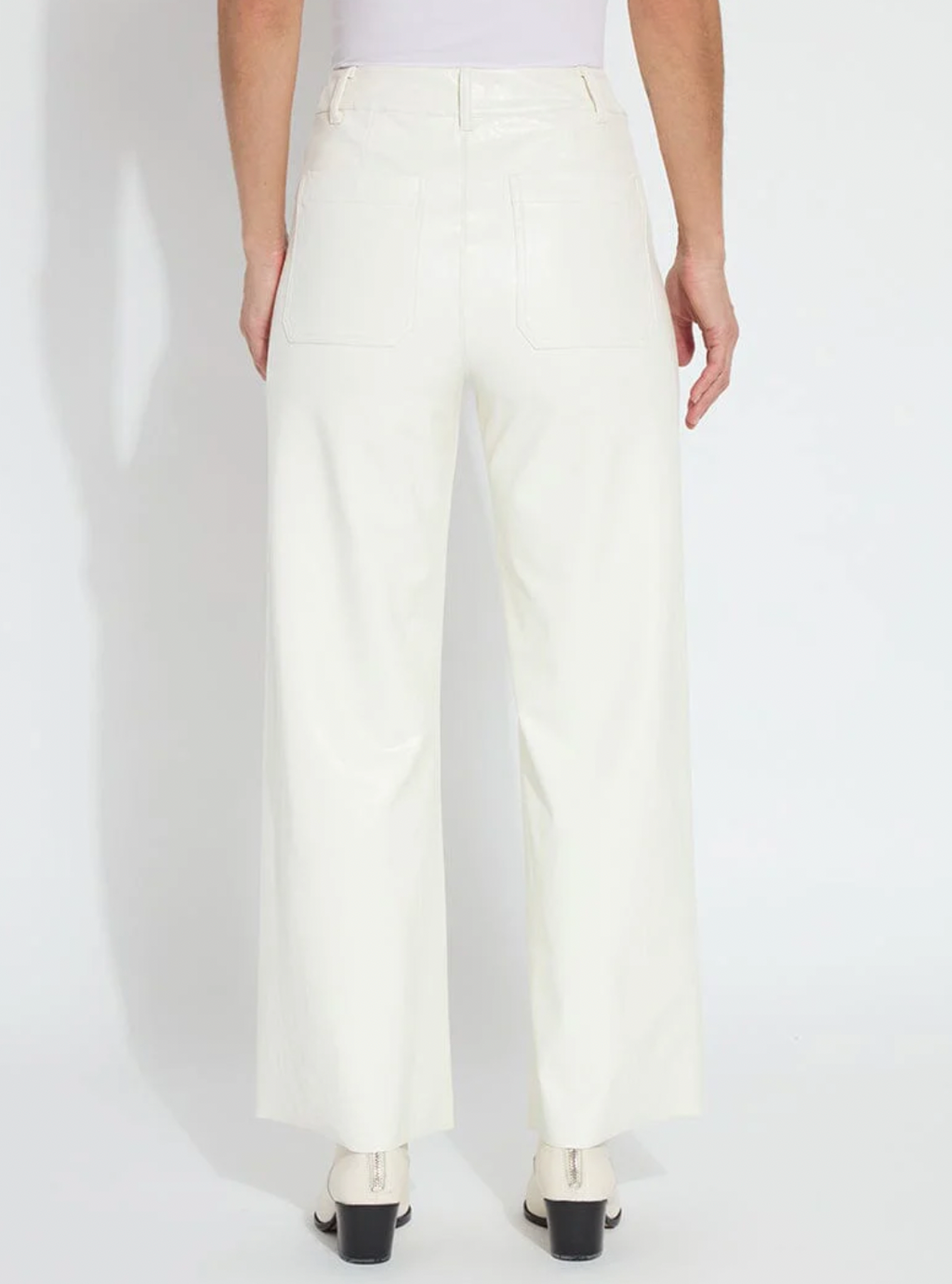 Vegan Leather Wide Leg