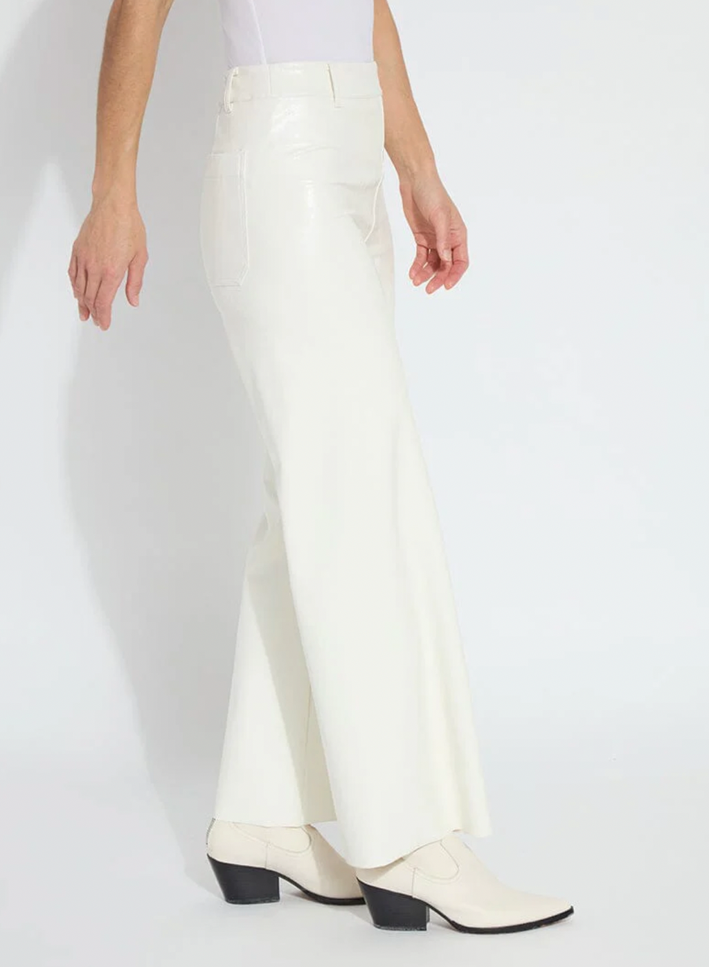 Vegan Leather Wide Leg