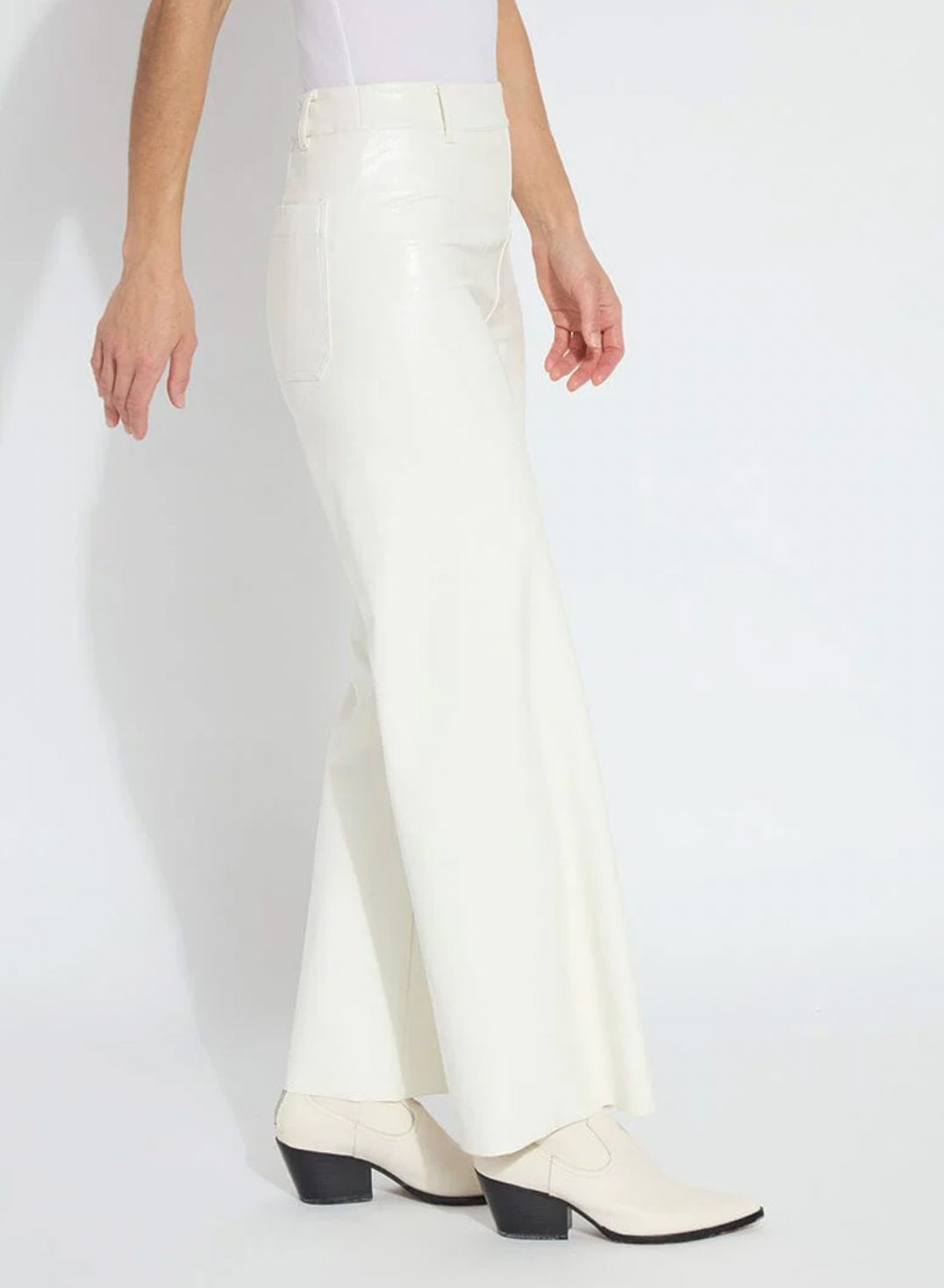 Vegan Leather Wide Leg
