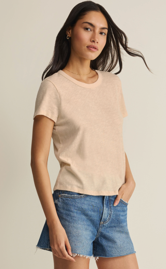Junie Slub Tee Shirt - Clothes Horse