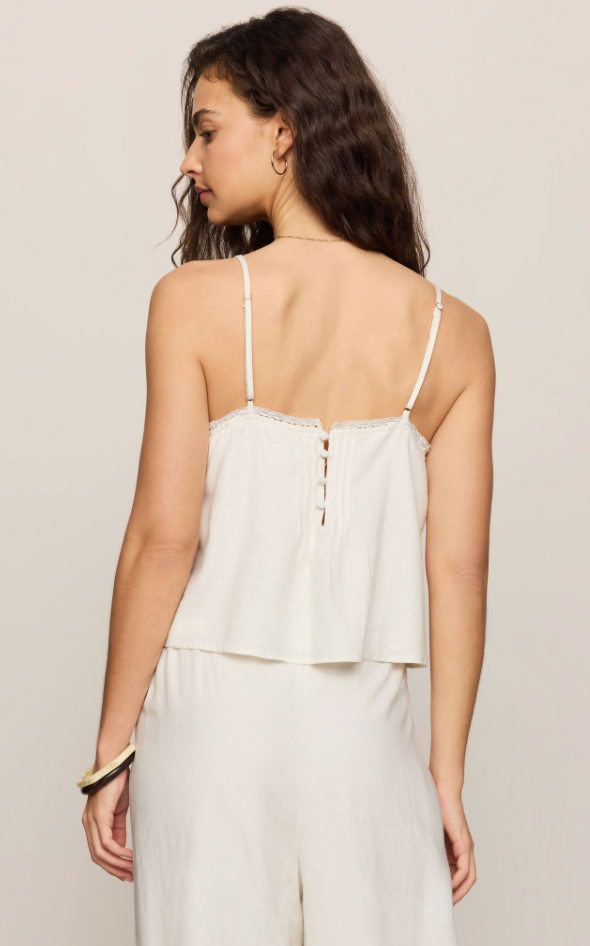 Lillie Embroidered Woven Tank
