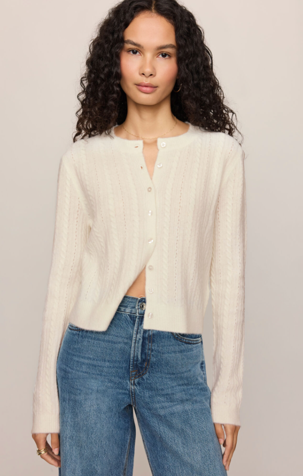 Medina Pointelle Cardigan