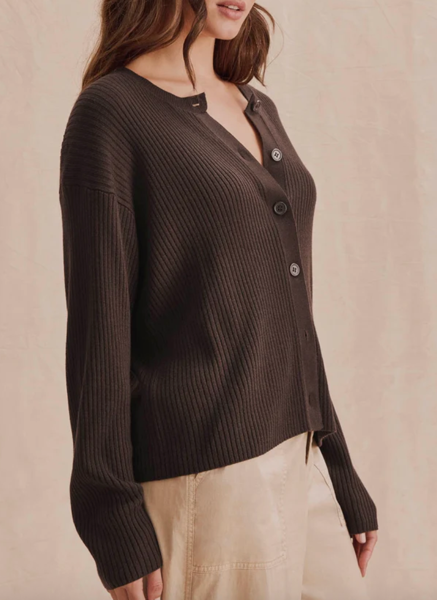 Georgie Rib Cardigan