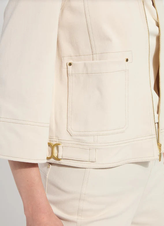 Nylah Detail Crop Jacket - Clothes Horse