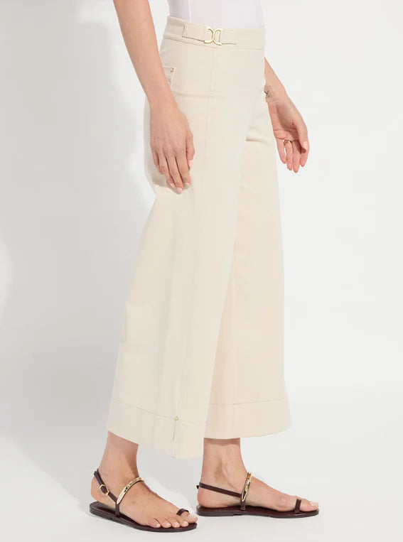Nylah Detail Wide Leg Crop Pant - Clothes Horse