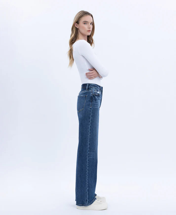 90's Super High Rise Wide Leg Jeans