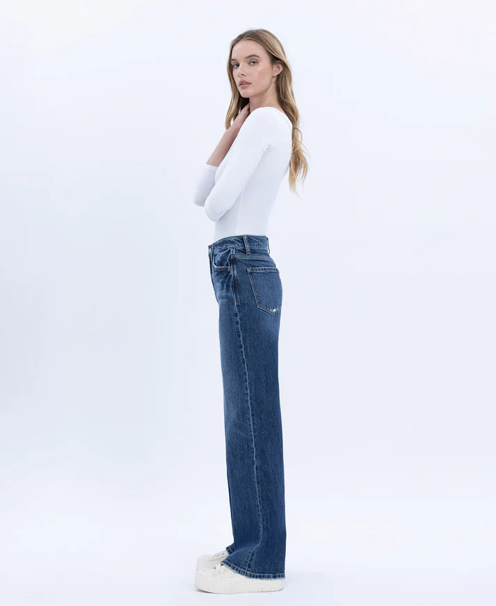 90's Super High Rise Wide Leg Jeans