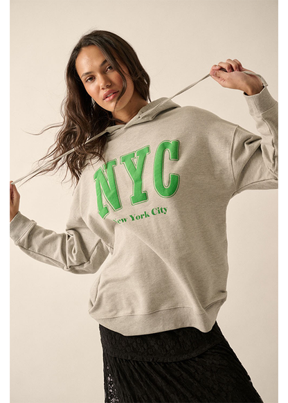 NYC New York City French-Terry Hoodie Sweatshirt