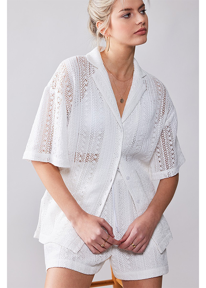 Crochet Oversize Shirt