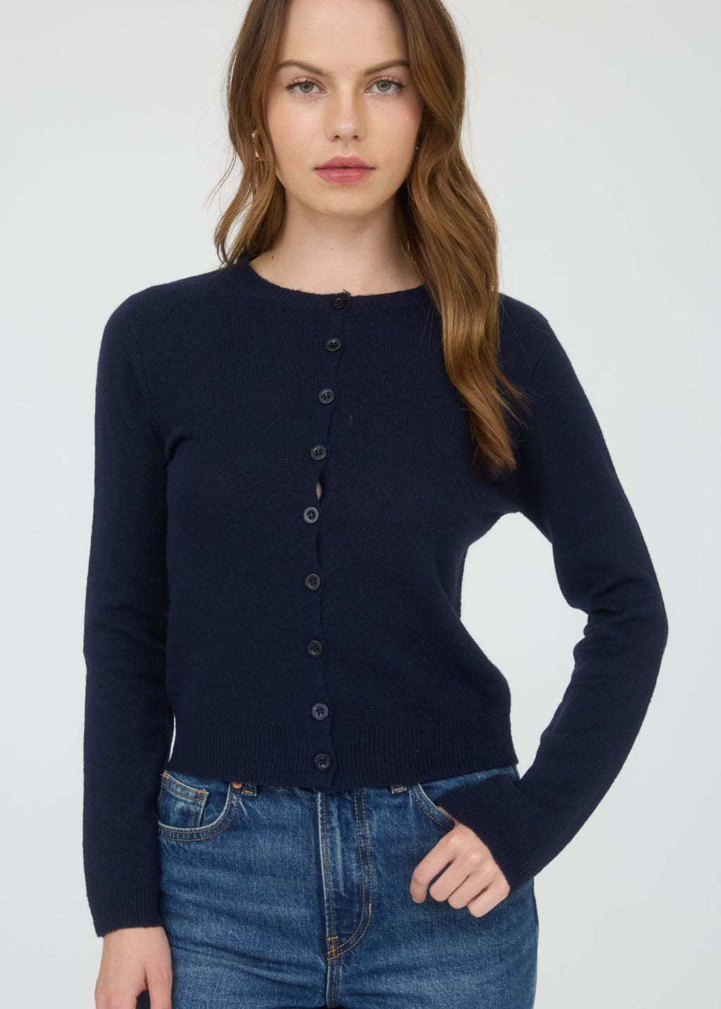 Emma Sweater Cardigan- Navy