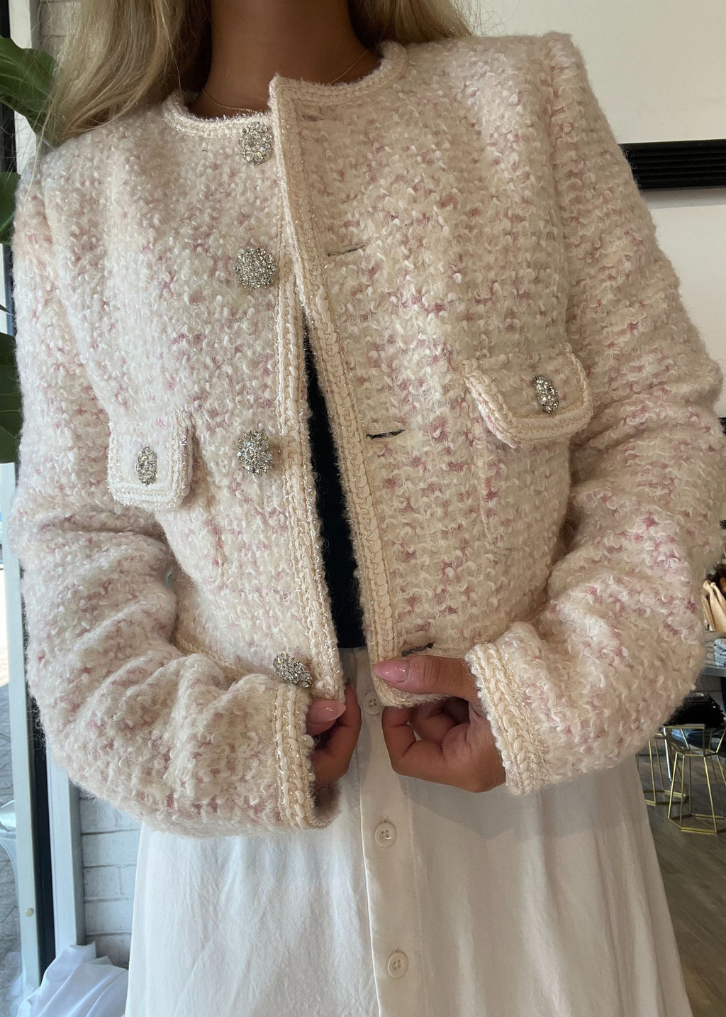 Boucle Cropped Jacket