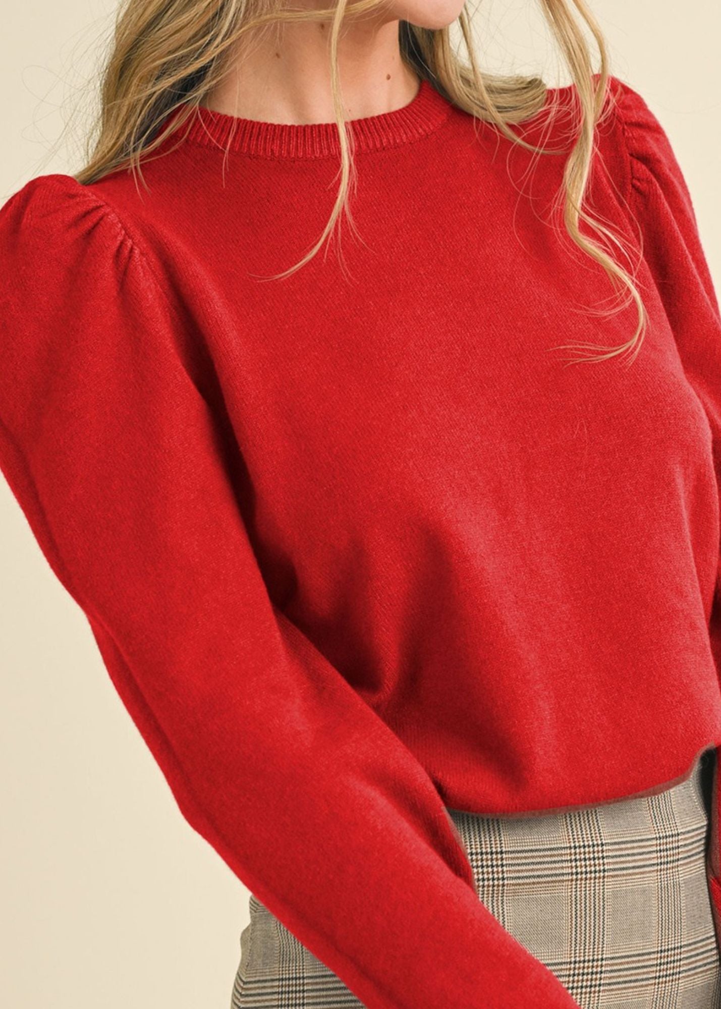 Amira Puff Shoulder Sweater
